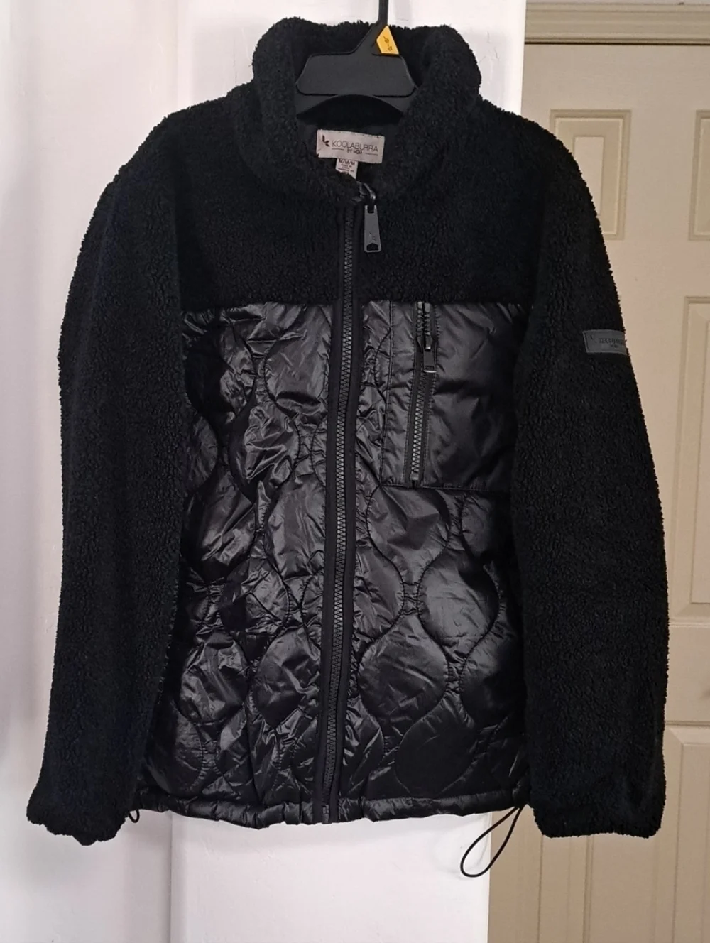 Koolaburra By Ugg Quilted Sherpa Jacket Black Size Medium